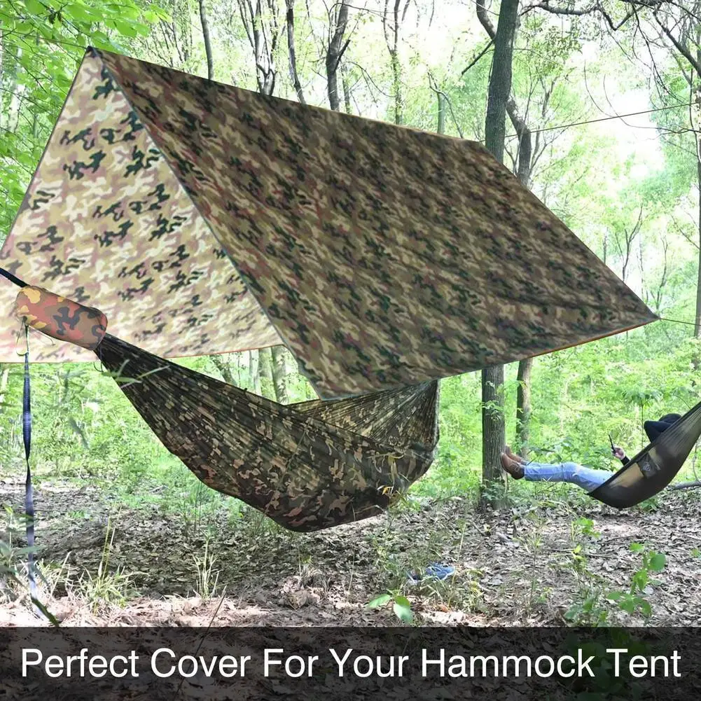 

Палатка уличная водонепроницаемая, навес брезентовый для кемпинга, гамака, навес для путешествий, пикника, Легкие аксессуары, коврик, навес ...