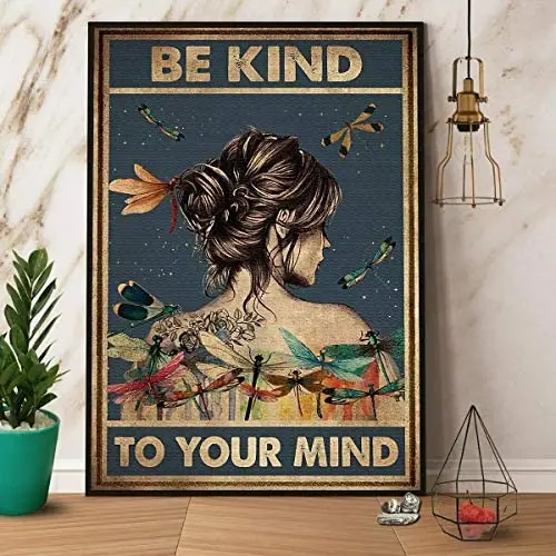 

Dragonfly Girl будьте добры к вашим интеллектам, милая металлическая фотография, уличное кафе, бар, Клубное освещение, Деревенская ферма, ванная ко...