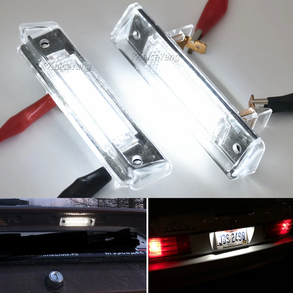 

Для Mercedes Benz SL-Class R129 89-01 E-Class S124 85-96 2 шт. высокая яркость белый светодиод подсветильник номерного знака Лампа