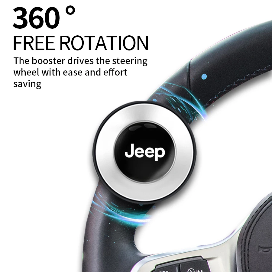 

Car Turning Steering Ball 360 Degree Rotation Power Booster Spinner Knob Accessories For Jeep Renegade Compass wrangler JK