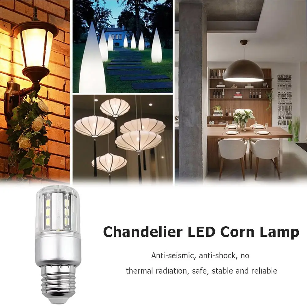 

Chandelier LED Corn Lamp Safety Stability Reliability Long Service Life E27 5 7 9 12W SMD5736 No Flicker Home Office Bulb Light