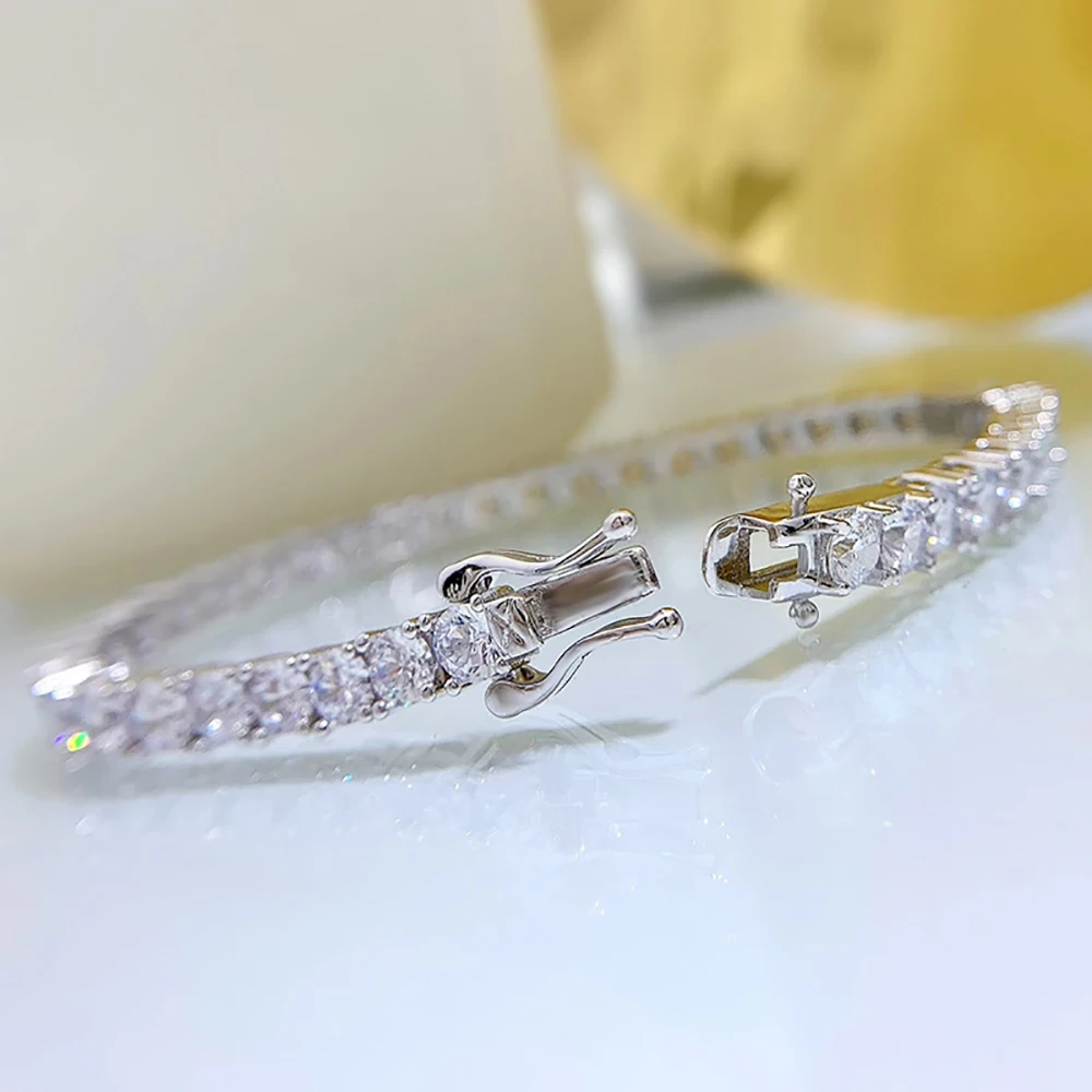 Женский браслет из серебра 100% пробы 16-18 см