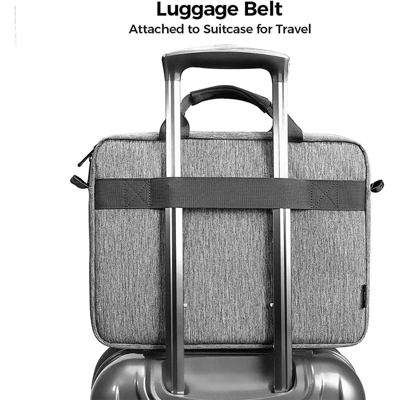 

Laptop Water Resistant Laptop Sleeve Case with Shoulder Straps Handle Notebook Computer Case Briefcase