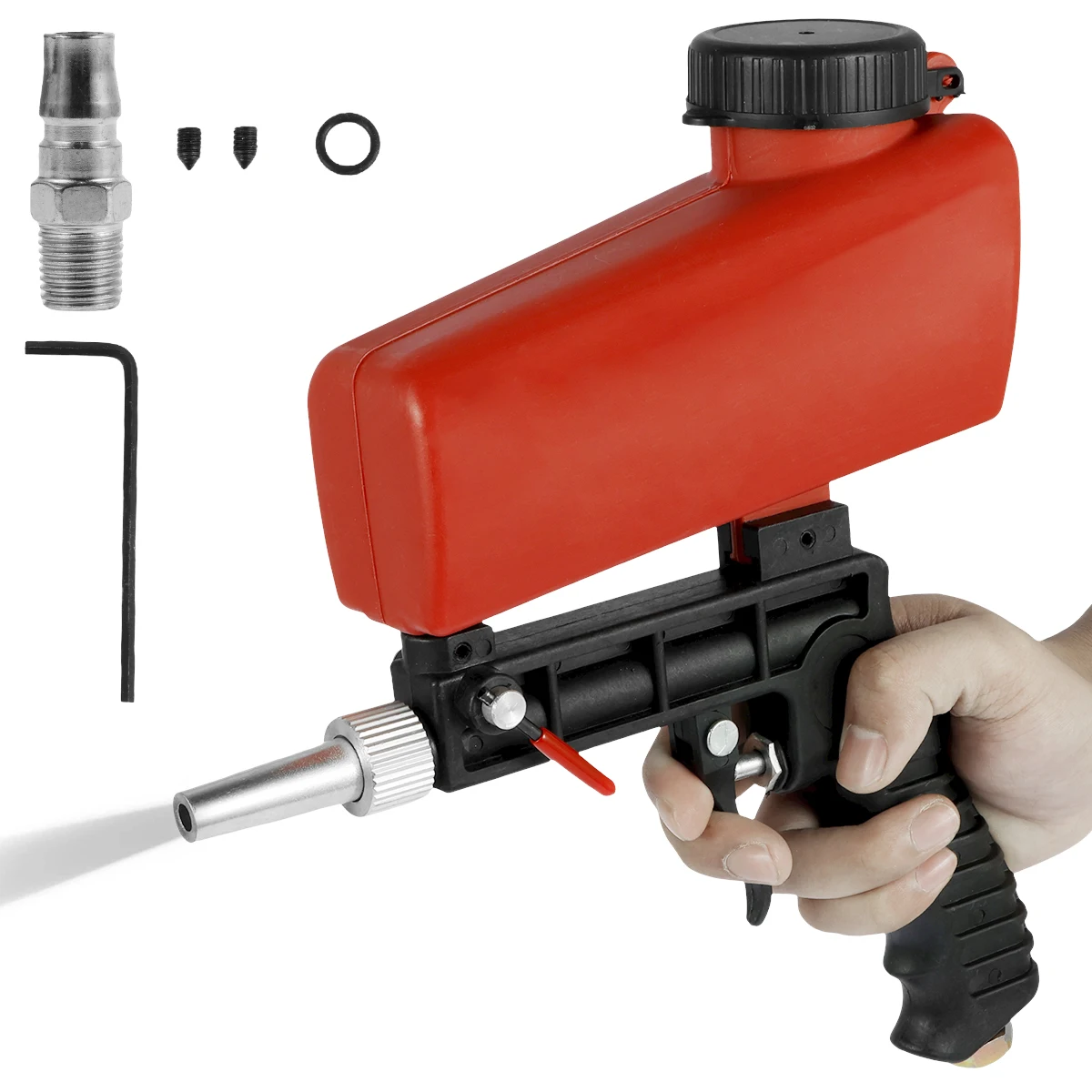 Sandblaster Tool 90psi Adjustable Portable Sandblasting Gun Pneumatic Tool Small Sand Blasting Spray Gun Sandblasting Machine