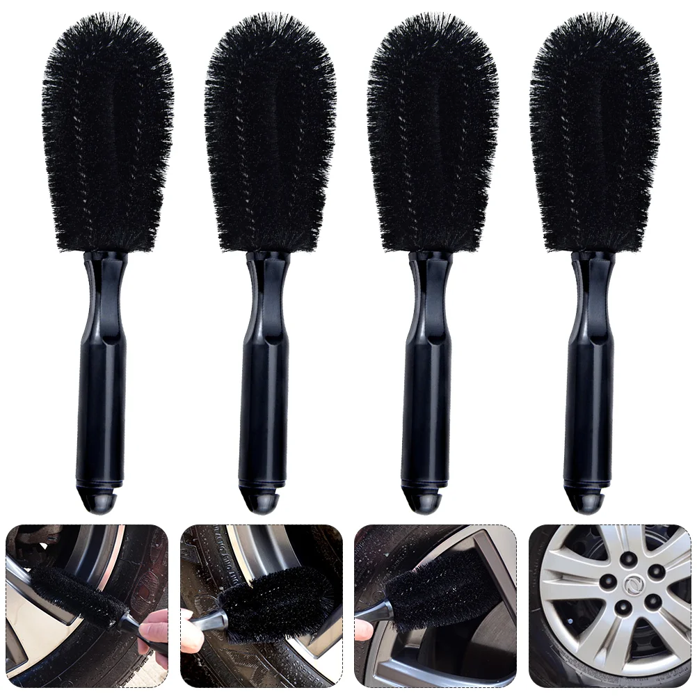 

Car Rim Tire Detailing Brush Kit Set Cleaning Care Wash Polishing Sponge Microfiber Woolies Stick