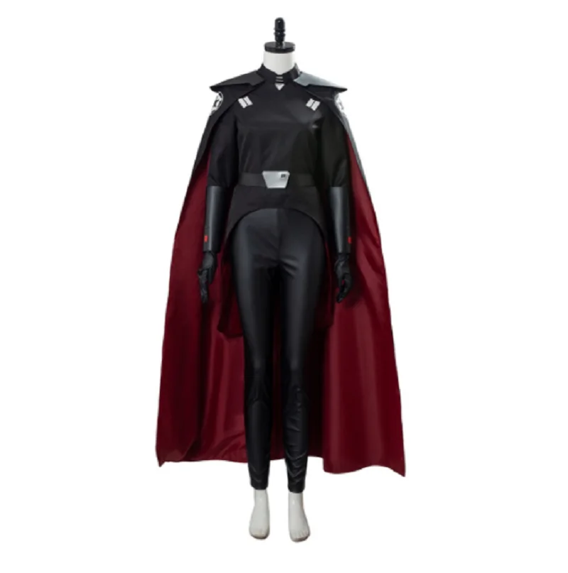 

Samurai: Cosplay Anime Fallen Order Second Sister Costume Adult Male Black Red Suit Cloak Robe Halloween Carnival Costume