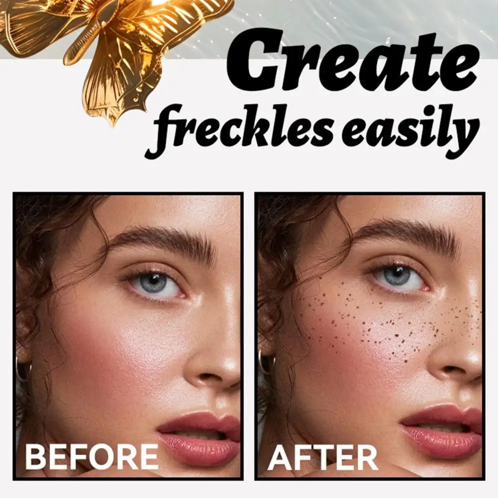 Наклейки для татуировок с веснушками водостойкие наклейки лица мерцающие