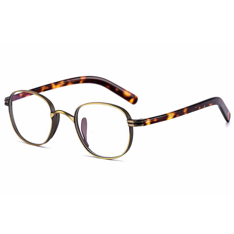 

Japanese Style Pure Titanium Oval Gold Glasses Frames Luxury Brand Myopia Men Prescription Eyeglasses High Quality Eyewear