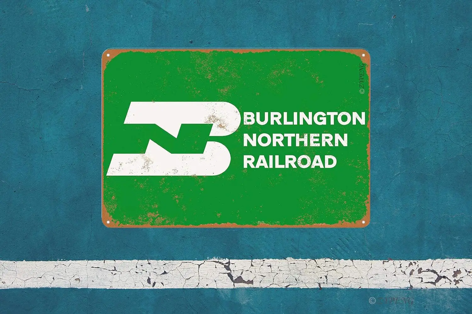 Металлический знак Burlington Северная железная дорога винтажный женский декор для