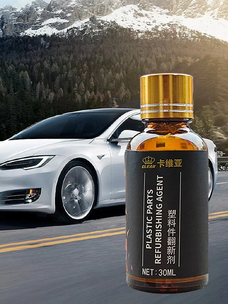 Car Plastic Restorer Coating Agent Auto Plastic Rubber Exterior