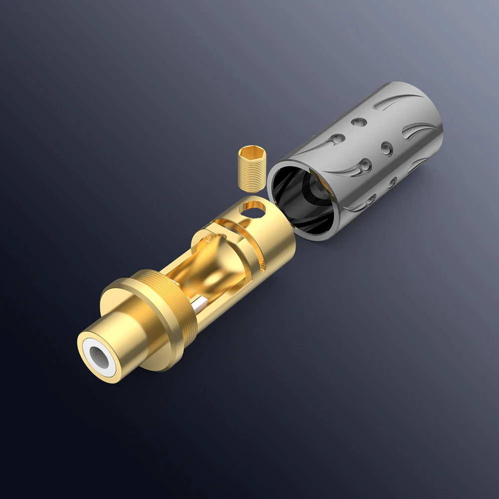 Viborg VC303 Чистая медь с родиевым позолоченным разъемом RCA Разъем Аудиоадаптер