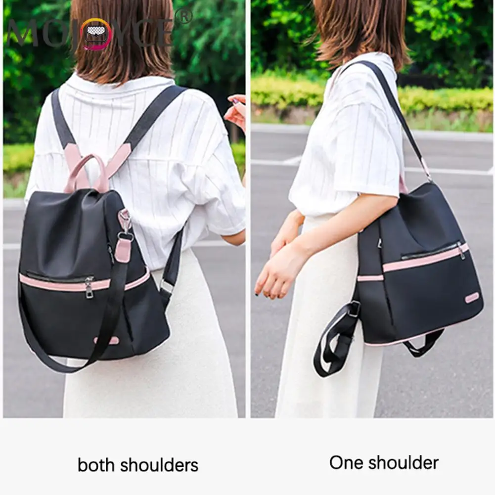 

Oxford Cloth Contrast Color Backpacks Shoulder Crossbody Bag Casual Ladies Travel Anti-theft Large Capacity Handbags Knapsacks