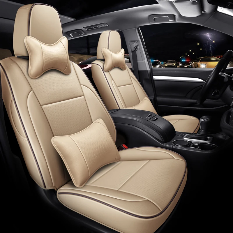 Специальные автомобильные чехлы на сиденья для Toyota Select Highlander 2015 2016 2017 2018