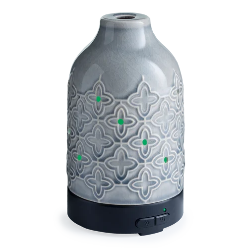 

100 mL Ultrasonic Essential Oil Diffuser, Jasmine, Grey ceramic