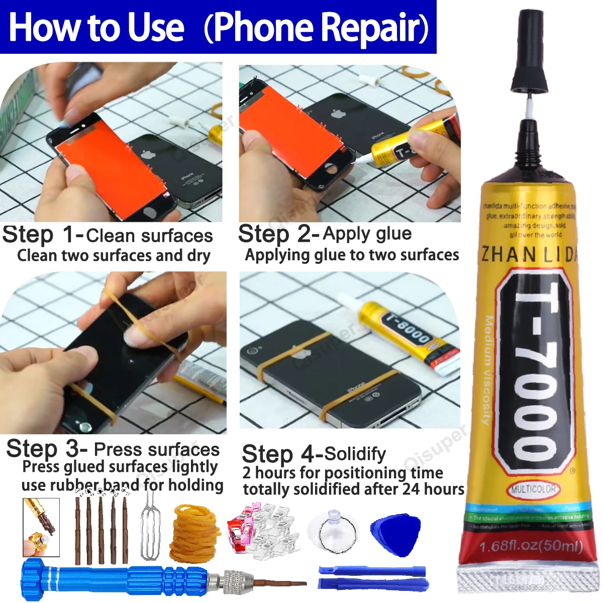 Водонепроницаемый клей для ремонта телефона черный эпоксидный динамик наушники