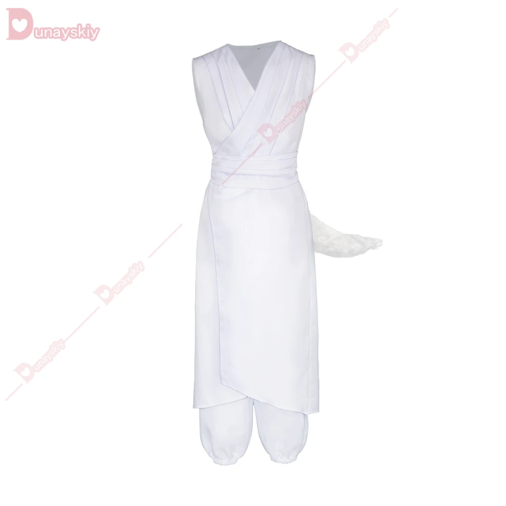 Костюм для косплея мини-Аниме Yoko Kurama Shuichi YuYu Hakusho Униформа с белой лисицей хвост