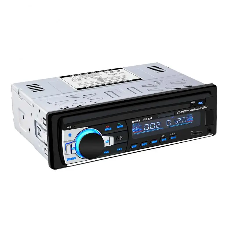 

Car Radio JSD-520 FM MP3 Player Audio Stereo AUX Input USB/SD Charging Function with Remote Control LED Segment Displays