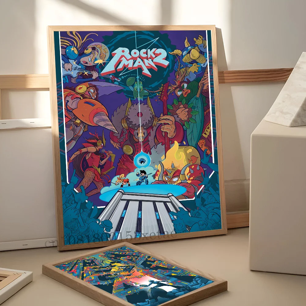 Рокман Мегаман игровой постер настенное искусство домашний декор комнаты