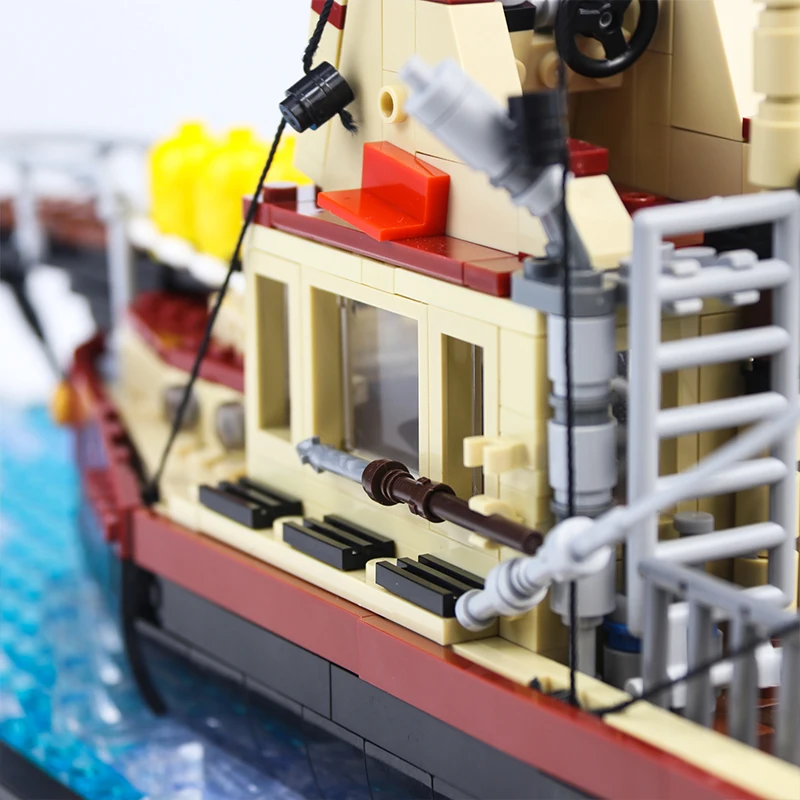 Модель корабля MOC орка-Челюсти модель сделай сам сборные строительные блоки с