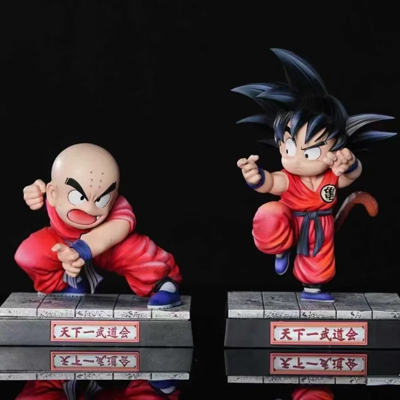 Фото Фигурки аниме-персонажей Dragon Ball Z: Сон Гоку, Крилин, 14-21 см (5.51-8.27 дюймов), коллекционные модели, игрушки, подарки №2