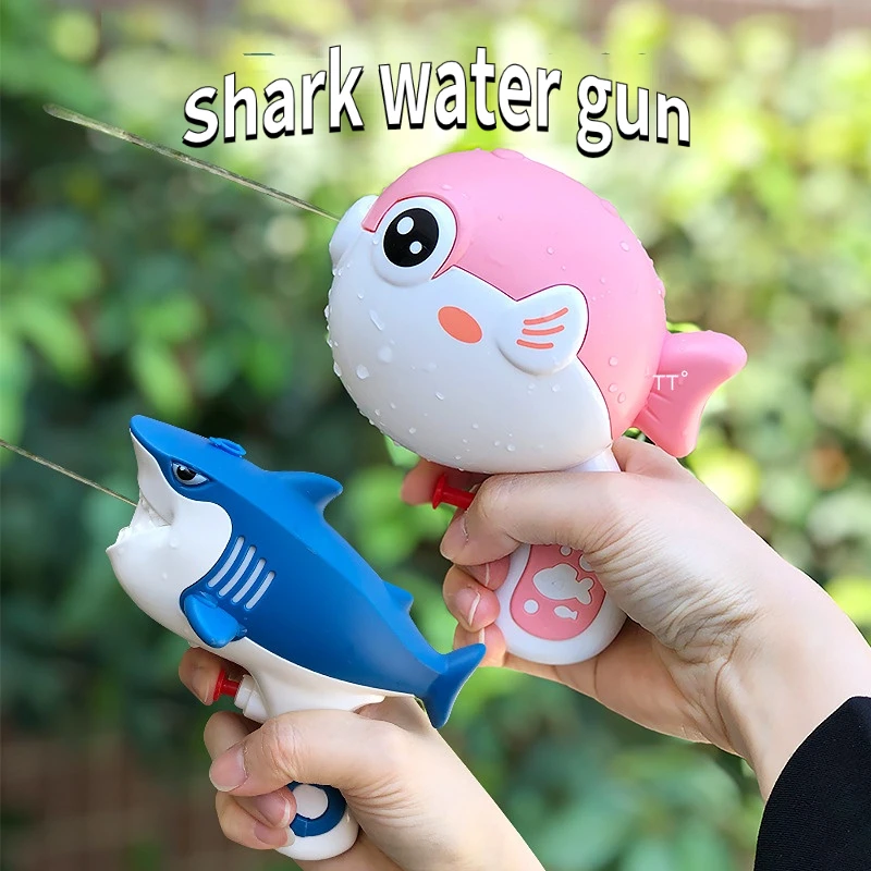 

New Water Gun Summer Animal Water Playset Seahorse Shark Water Guns Bathtub Toy Sprinkler Pistol Toy Guns for Kids Boys