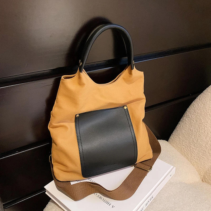 

Fashion Women's Bags Canvas Shoulder Bags Purses and Handbags Luxury Designer Messenger Bag High Capacity Tote Brand Female Bag