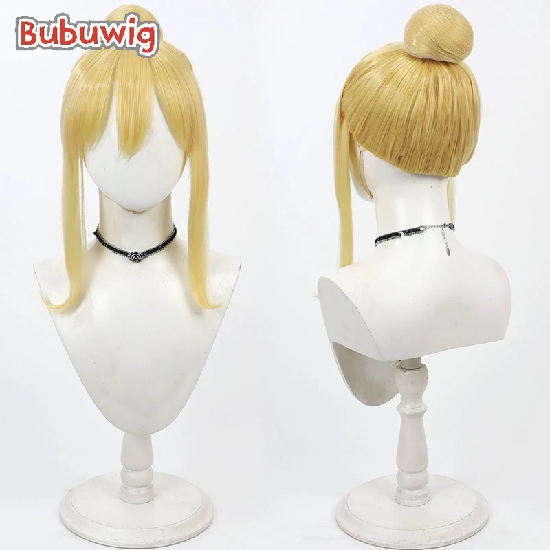 Bubuwig синтетические волосы Люси Хартфилия косплей парики Fairy Tail парик с булочками