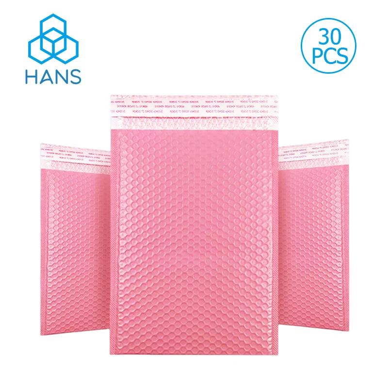 Hot Light Pink Poly Bubble Mailer 30 Pack Small Padded Envelope 10x13 Cute Self Seal Free Shipping Gifts 4x7 Mailing Bags