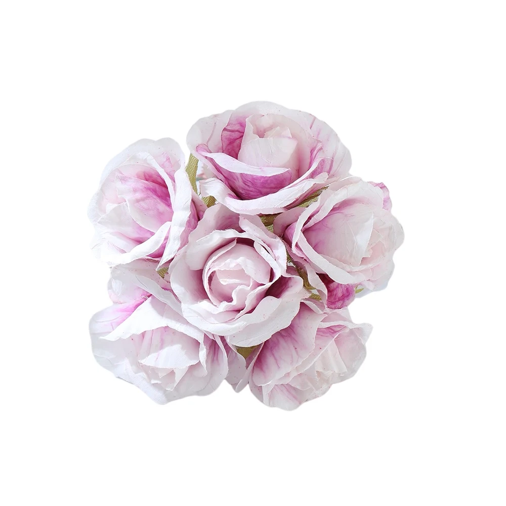 12 шт. высокое качество маленькая роза искусственный цветочный букет шелковый