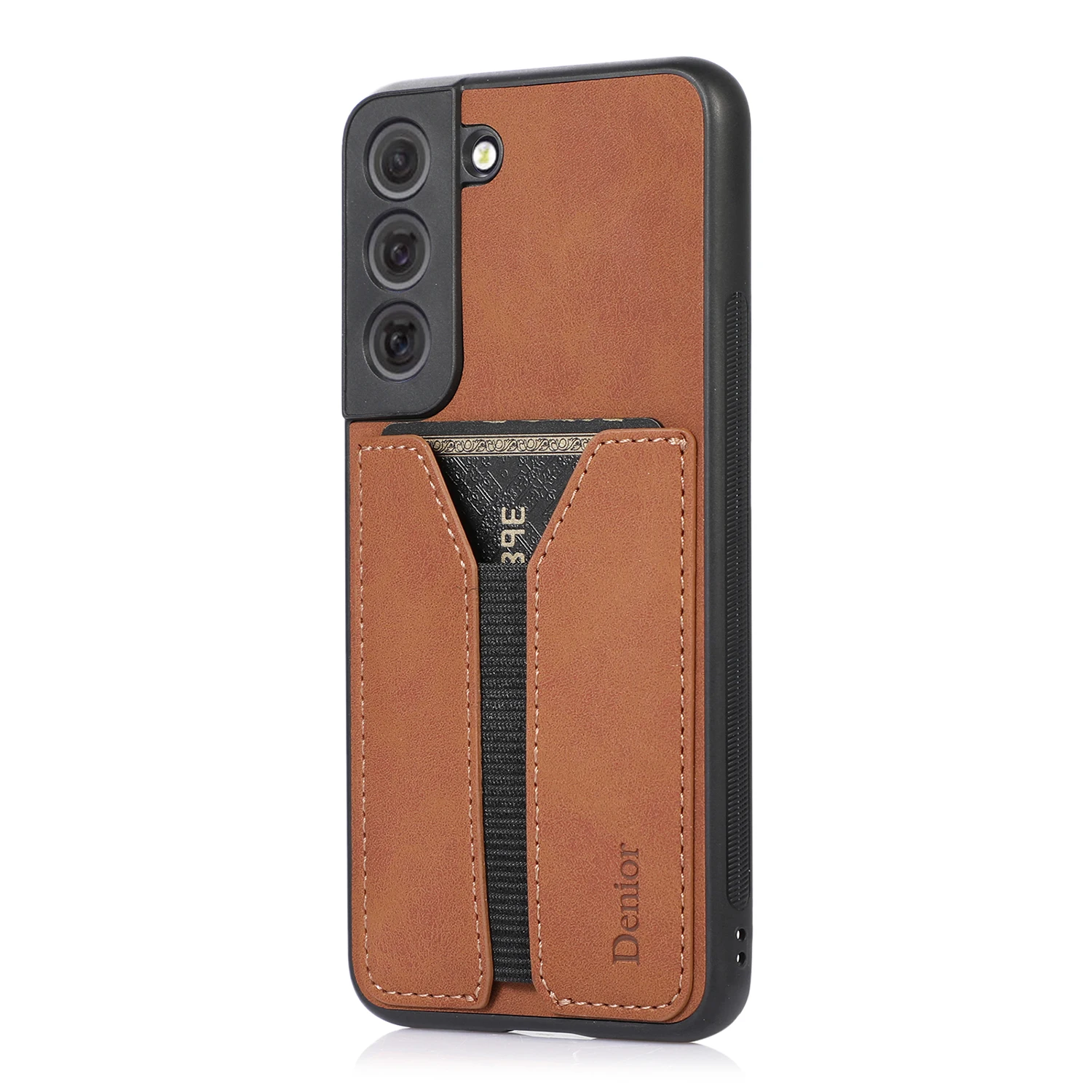 Note20 Elastic Card Slot Back Cases For Samsung Galaxy S22 S21 S10 S20+ Note 9 10 Plus Note 20 Ultra Note10 Pu Leather Cover