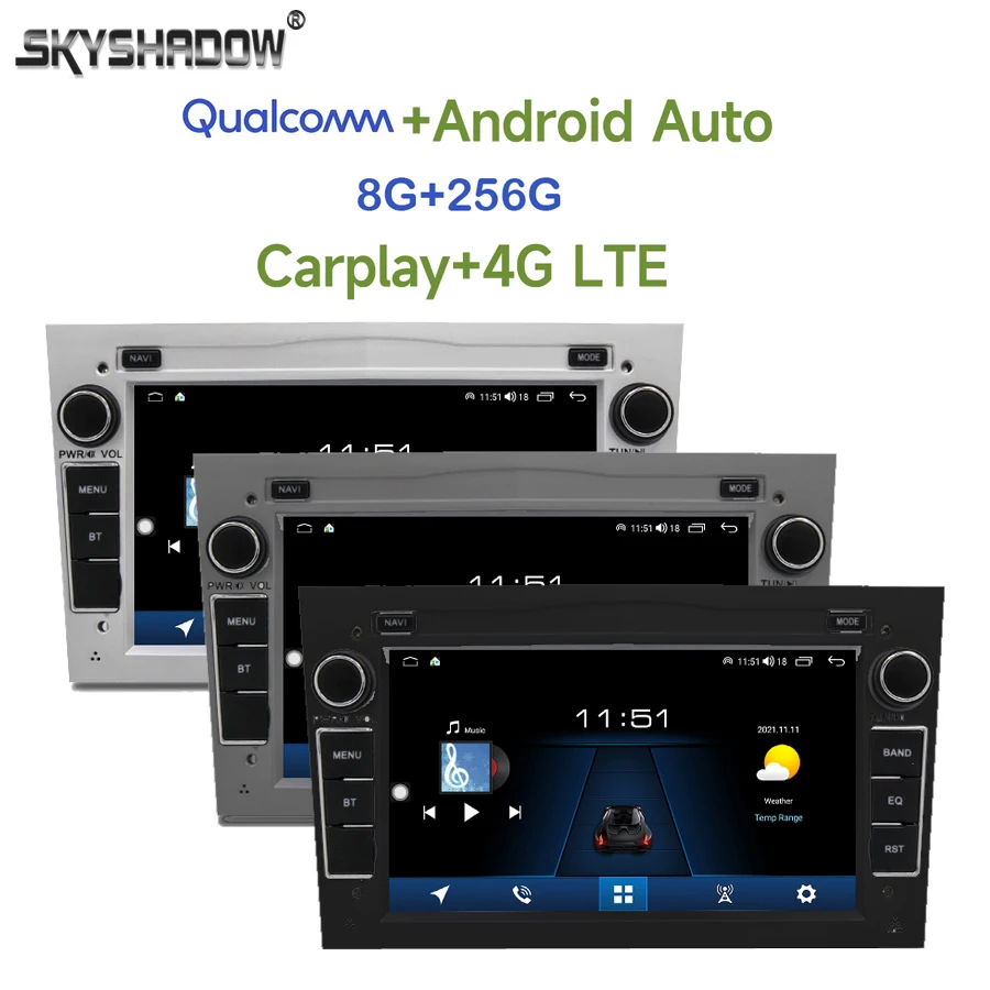 

Qualcomm 8G+256G Carplay Android 13.0 IPS Car DVD Player GPS WIFI Bluetooth RDS Radio For Opel Zafira Vectra Antara Astra Combo