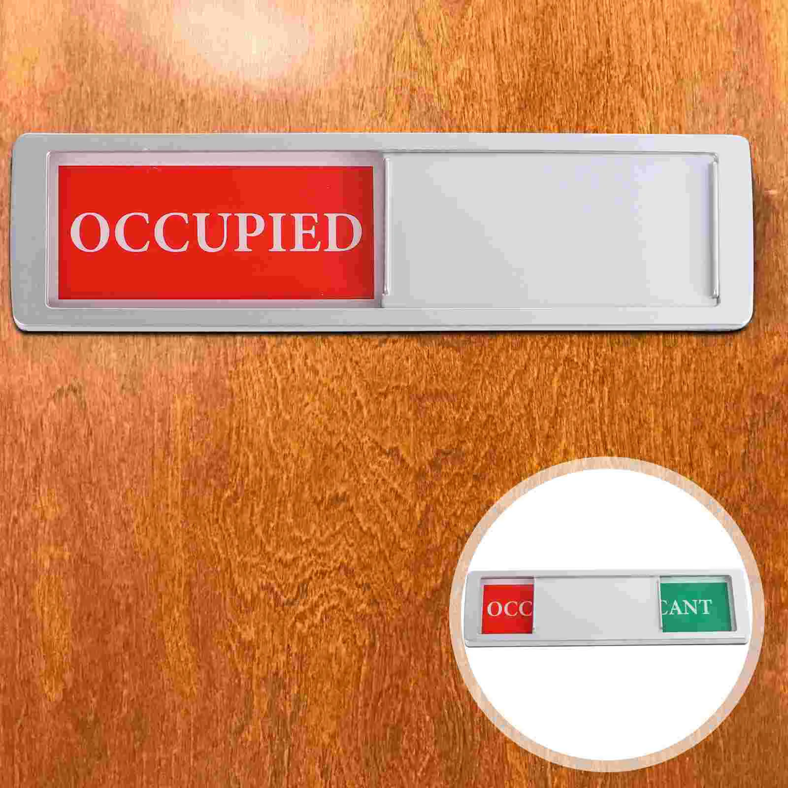 

Sign Door Privacy Occupied Office Signs Bathroom Vacant Signboard Do Not Indicator Disturb Slider Restroom Conference Meeting