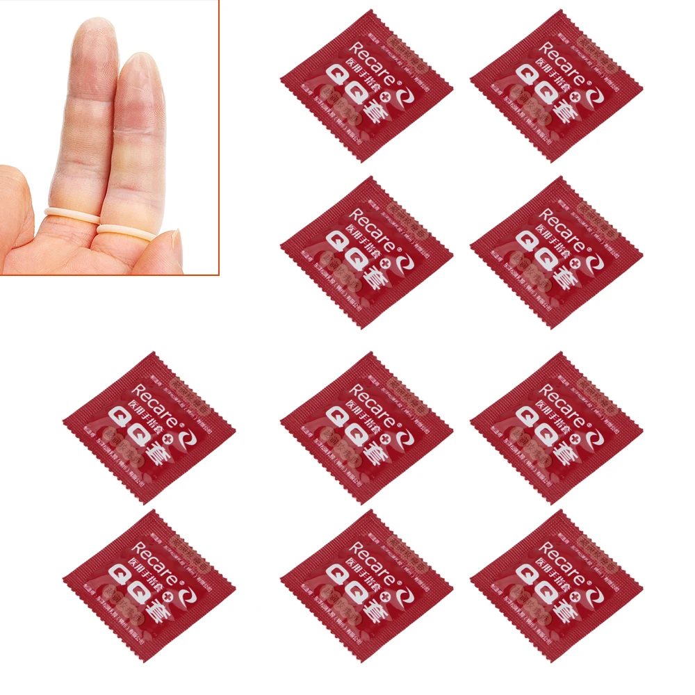 10 шт. 15 мм латексные презервативы с рукавами на палец секс-игрушки для взрослых