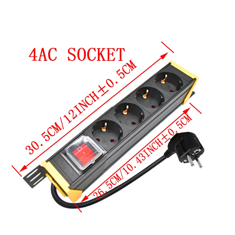 

Удлинитель PDU, вилка сетевого шкафа, розетка 2–11, 16 А, розетка европейского стандарта, удлинитель 2 м, поворотный кронштейн на 360 градусов