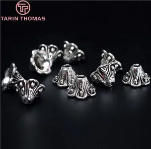 (4032) Модные ювелирные изделия, аксессуары, Очаровательная подвеска, сплав античное серебро 9*6 мм Цветочная шляпа 50 шт.