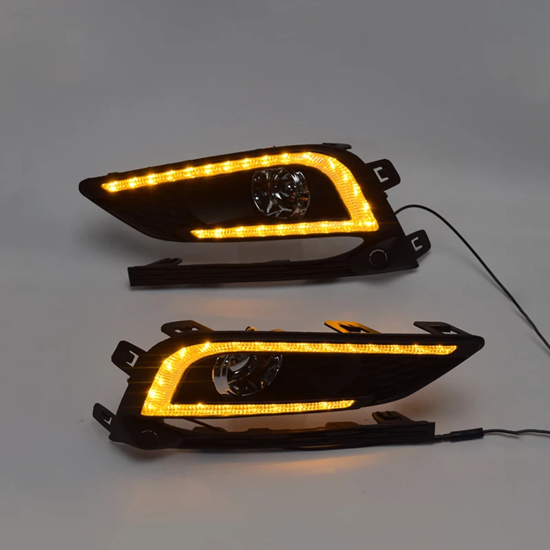 Новый дизайн и реле поворота 12 В Автомобильные светодиодные дневные ходовые огни