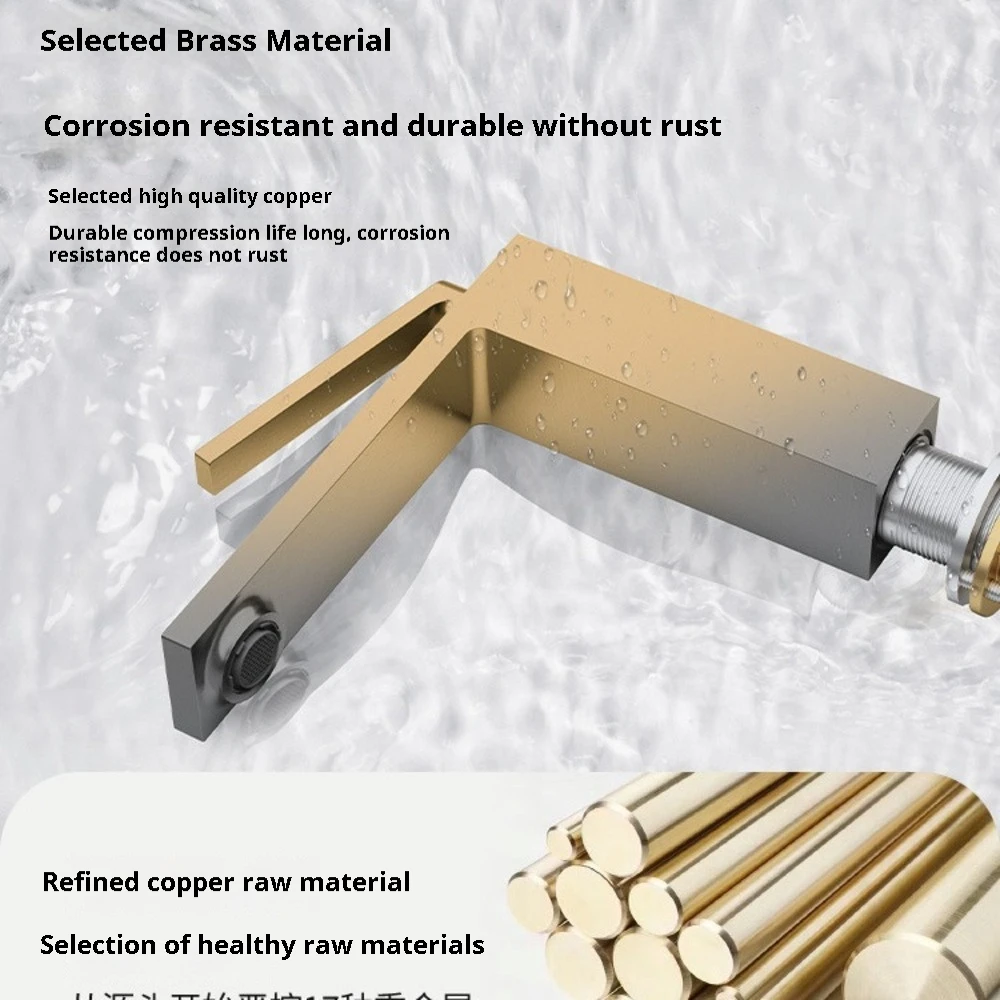 Полностью медная раковина смеситель двойного назначения для горячей и холодной