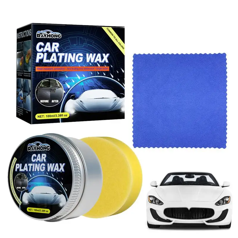 

Car Wax Set Car Wax Care Surface Cleaner Protective Coating Car Coating Protection Crystal Plating Mirror Shine Protective