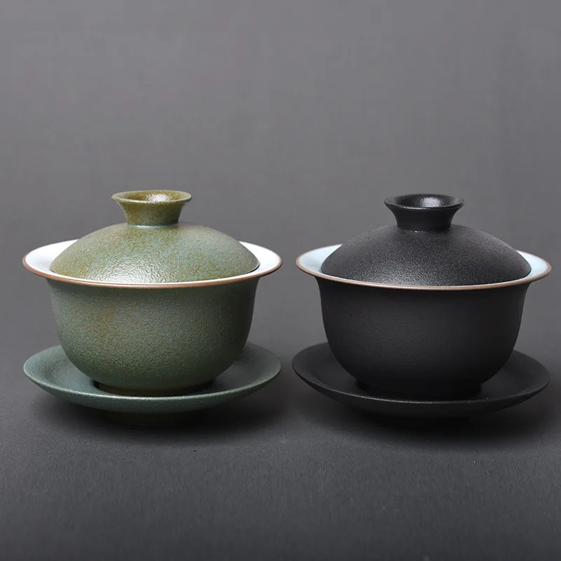 

Чайная чаша Gaiwan для церемонии Тибетский чистый чай сервис чаша с керамическим покрытием чаша для чая чаша кунг-фу подарочный набор чашка ли...