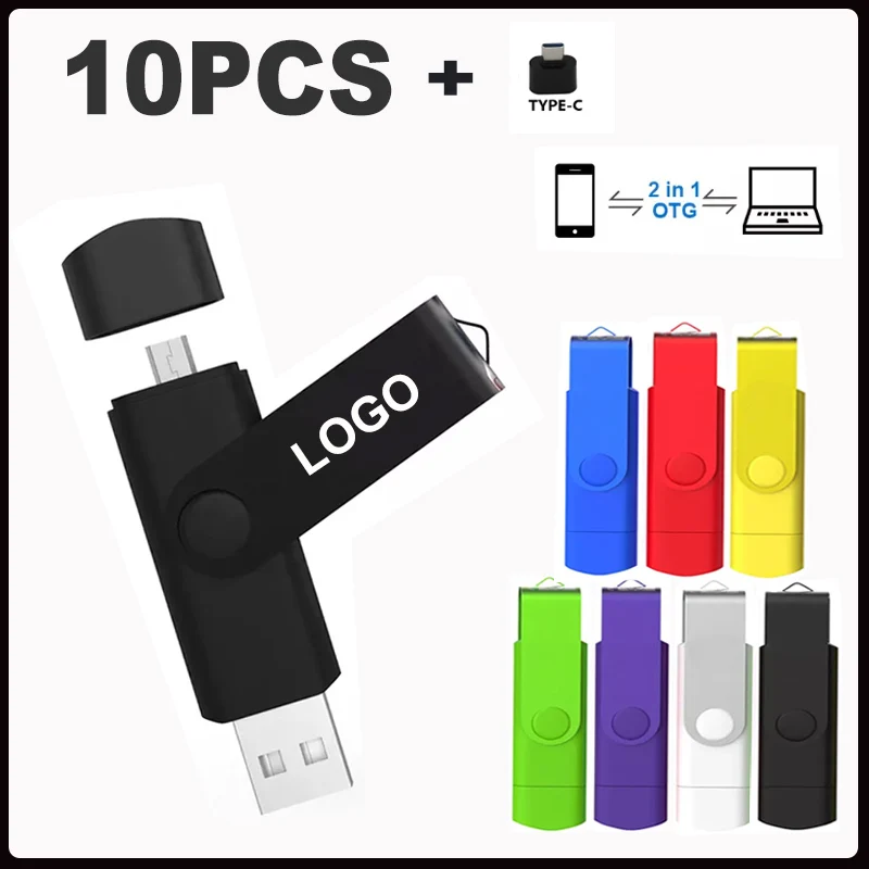 USB-флеш-накопитель OTG 10 дюймов 64 ГБ 16 8 Гб