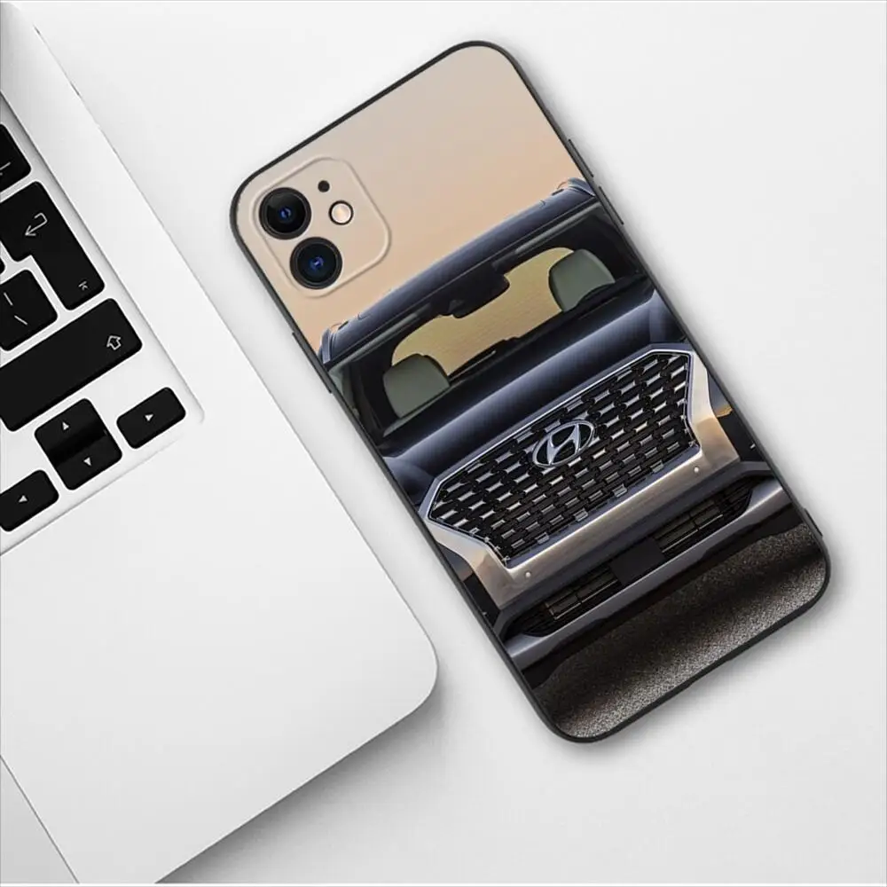 Hyundai Luxury Car Logo Phone Case For Apple IPhone 13 12 11 14 Pro Max Mini SE XR X XS  Max 6 6S 8 7 plus New Fashion Covers