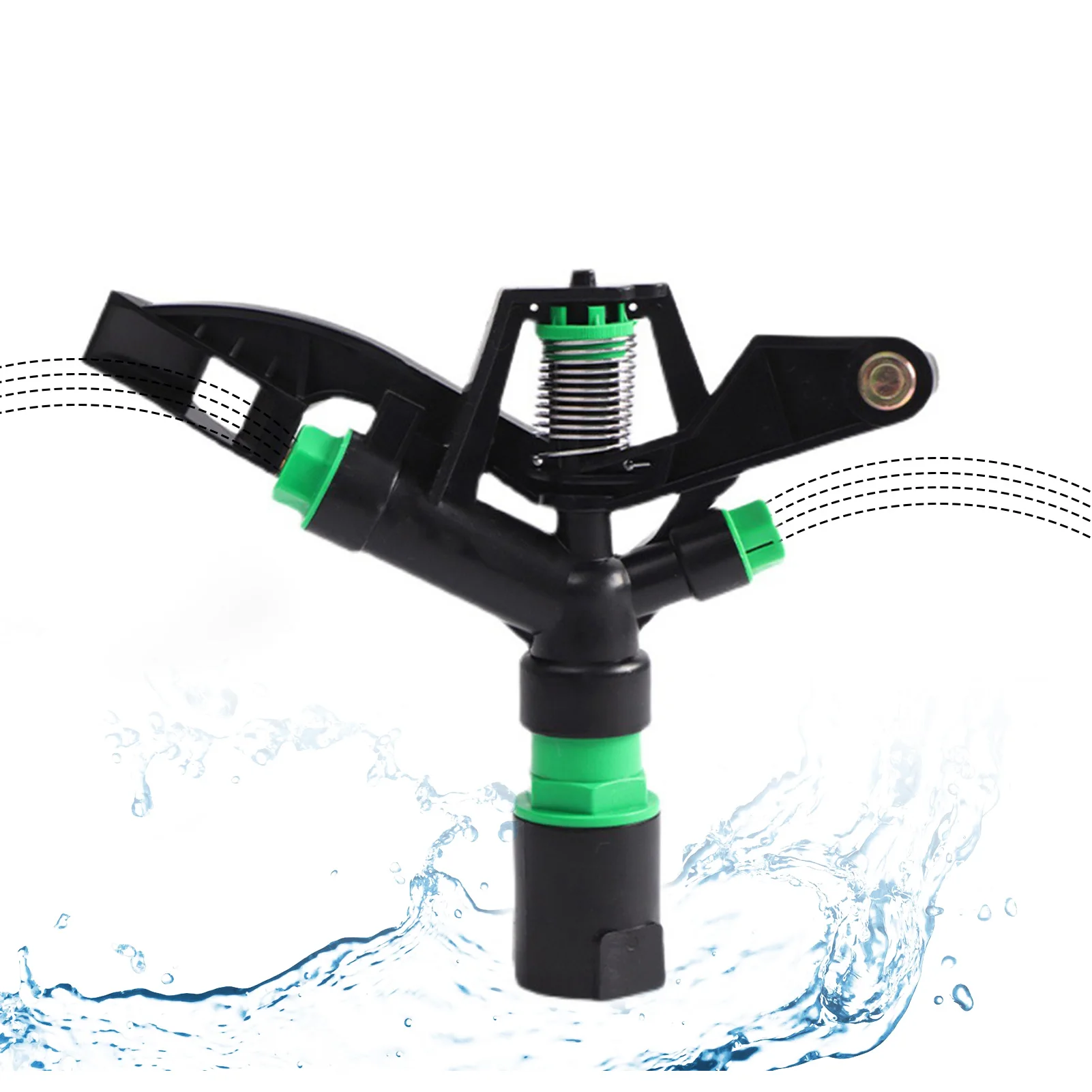 

Garden Irrigation Adjustable Rocker Sprinkler 360 Degrees Rotary Jet Nozzles For Garden Yard Lawn Watering Controllable Angle