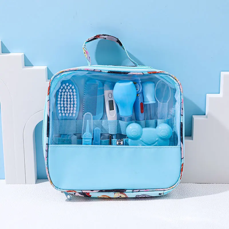 Newborn Baby Healthcare Kit Kids Nail clippers Hair Brush Thermometer Grooming Set Baby Essentials Newborn Material Safety Tools
