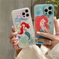 disney princess cartoon phone cases for iphone 12 11 pro max xr xs max 8 x 7 2022 fashion transparent silicone soft shell