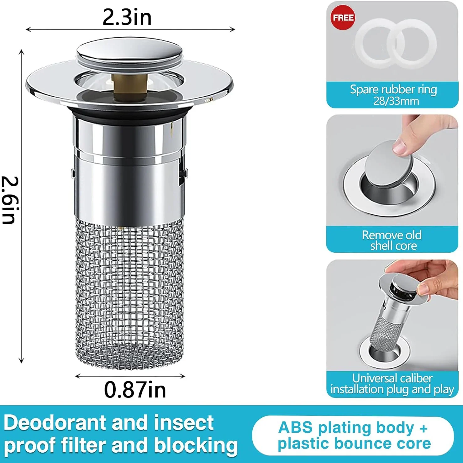 Фотофильтр для раковины с защитой от запаха