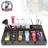barbertop hairdressing tool storage box electric clipper display stand salon barber scissor comb socket shop tray