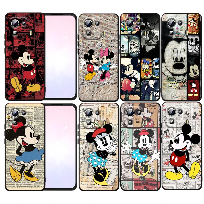

Comic Mickey Minnie Disney Phone Case For Xiaomi Mi 12T 12S 12X 12 11 11T 11i 10T 10 9 Pro Lite Ultra 5G Funda Black Cover