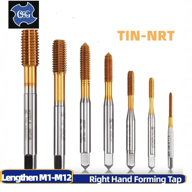 1 шт. длинный хвостовик HSSE 80 мм 100 120 150 с оловянным формовочным метчиком M1.2 M1.4 M2 M3 M4