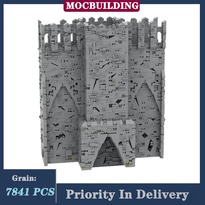 7841P Настенная модель замка набор строительных блоков MOC Fortress City настенная