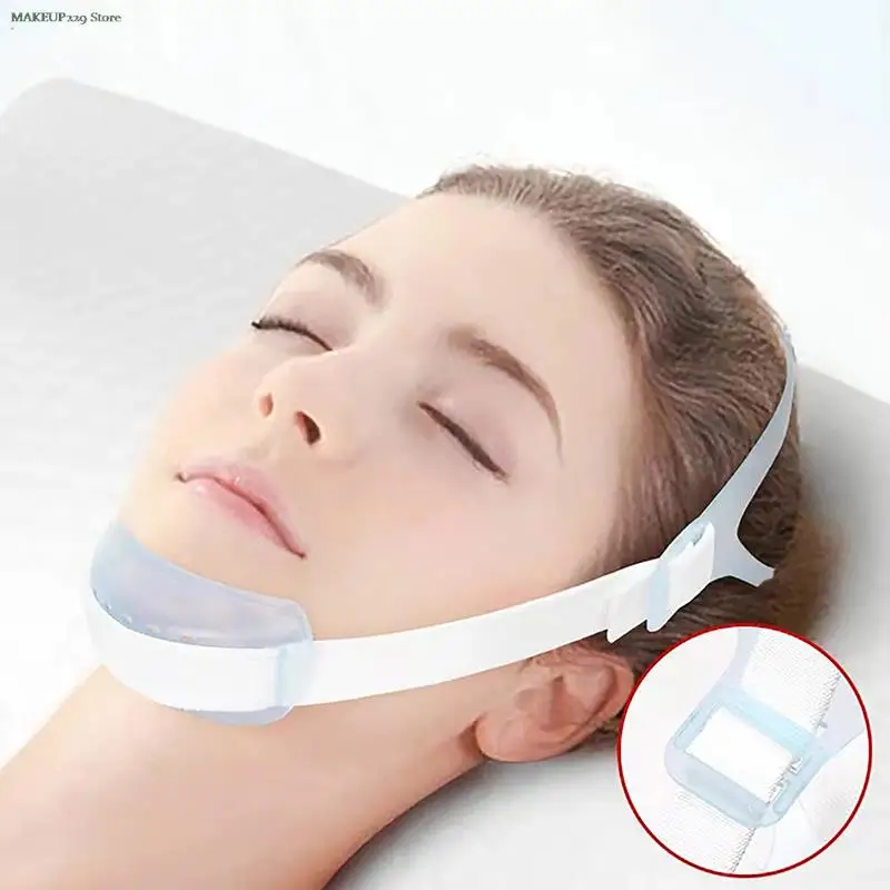 

1PC Adjustable Anti Snore Chin Belt Mouth Breathing Correction Elastic Band Improve Sleeping Care Tool Anti Apnea Belt Snoreless